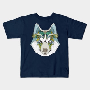 Husky Dog Siberian Alaskan Kids T-Shirt